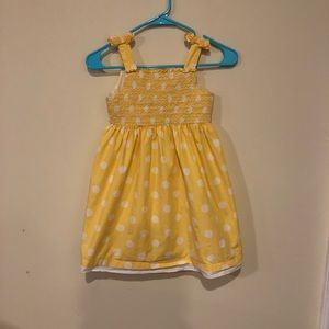 Laura Ashley Yellow Polka Dot Dress